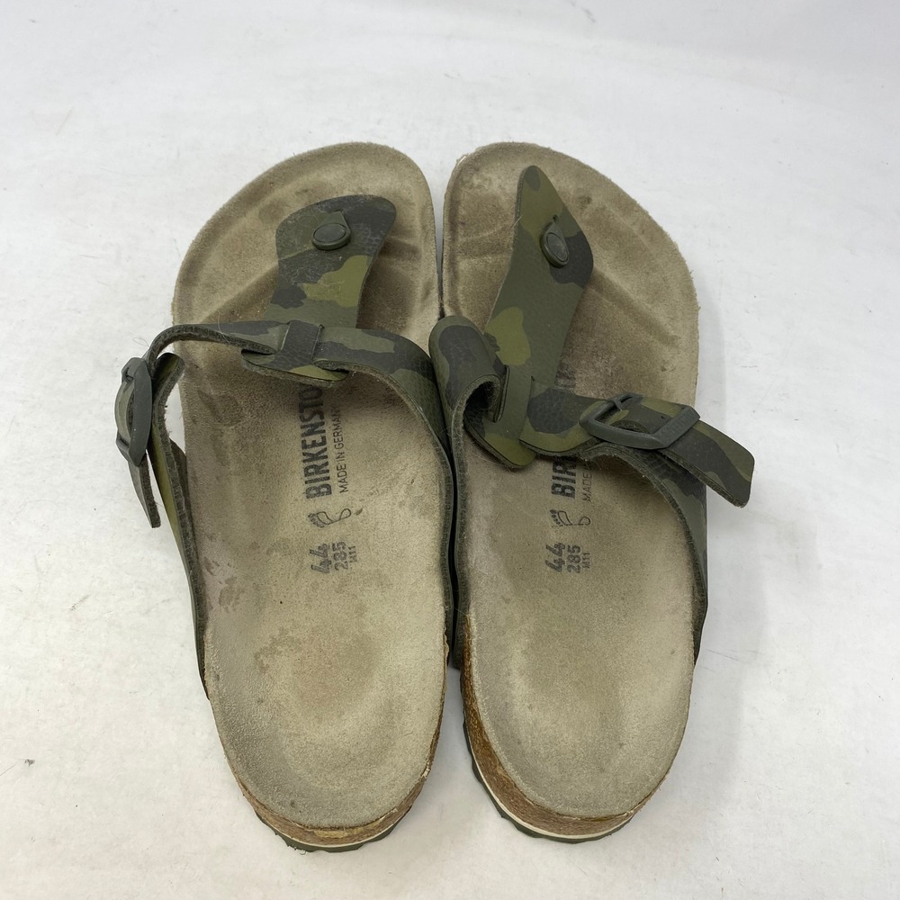 Birkenstock Medina Camo Birko-Flor Sandals Mens 11 EU 44 Green Brown Camouflage - Picture 2 of 6